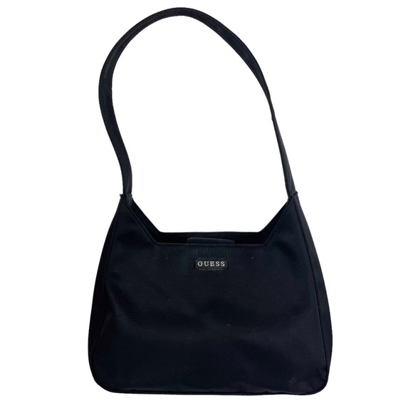 Guess Bags Vtg Y2k Guess Black Nylon Shoulder Bag Poshmark